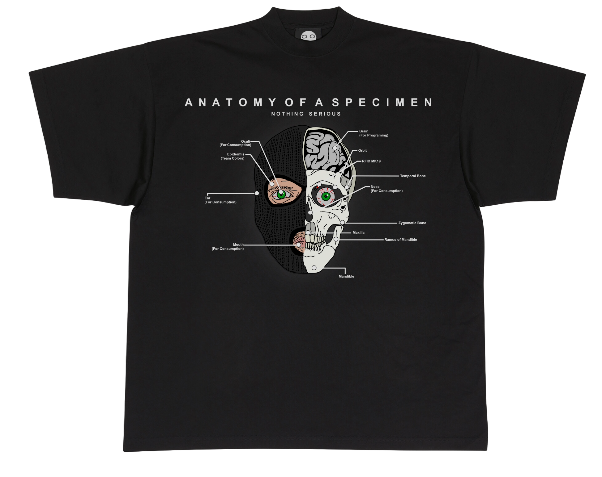 Graphic Tee in Tomato Anatomical main image 1